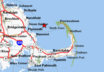 Dumpster Rental - My Dump Express - Service Area Map Cape Cod and South Shore