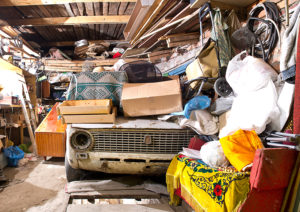 Garage full of clutter, Dumpster Rental - My Dump Express