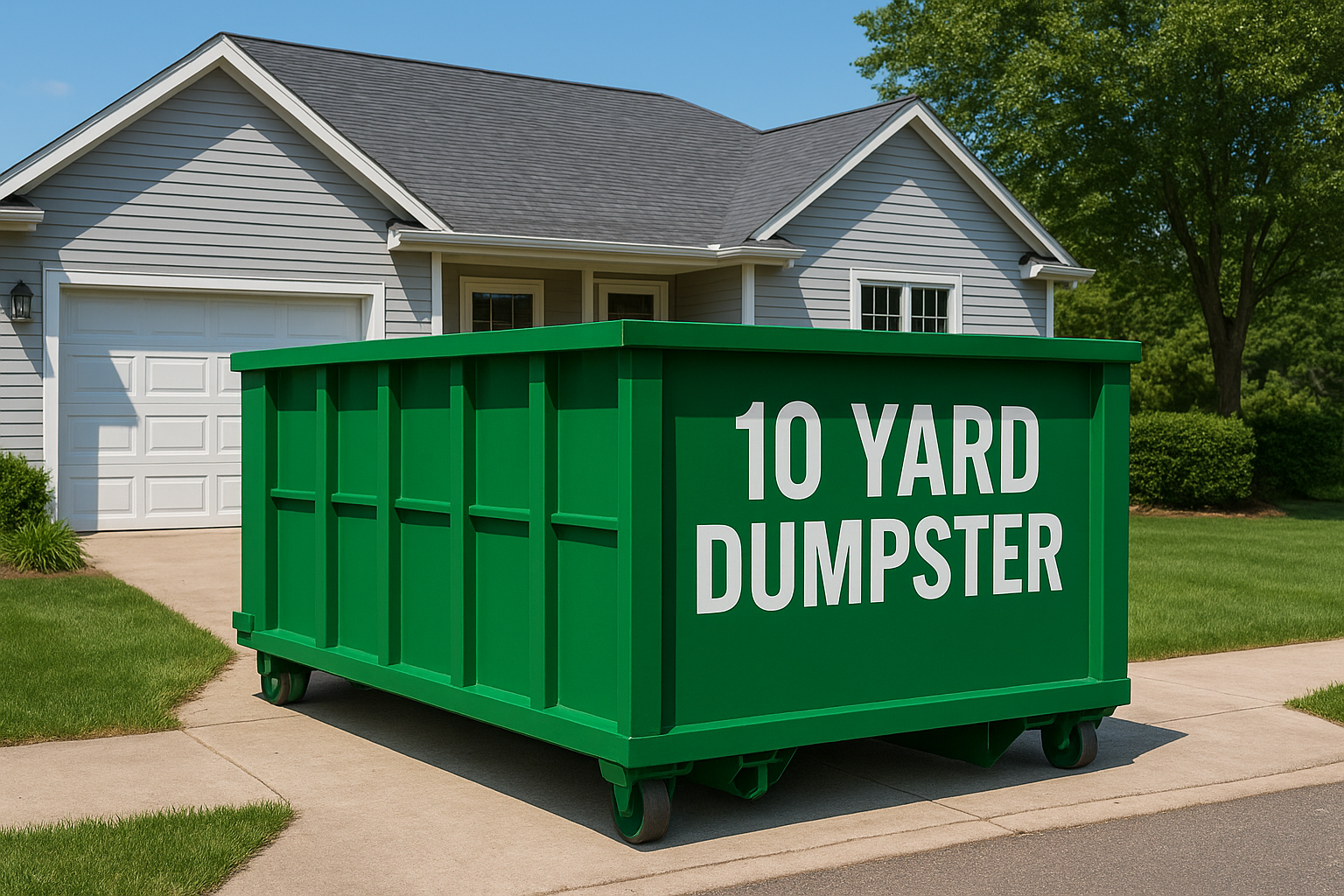 10 Yard Dumpster Rental Near Me: Pricing, Size & Limits