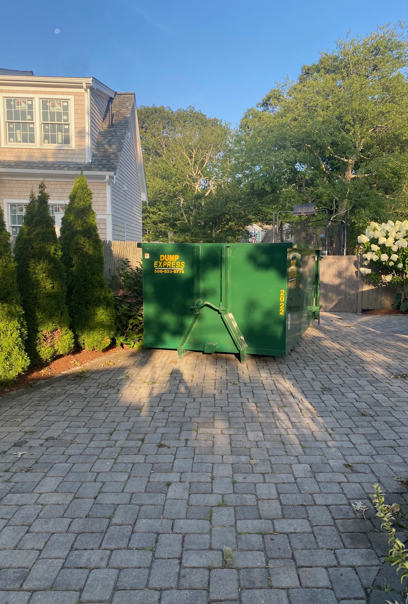 green waste disposal dumpster