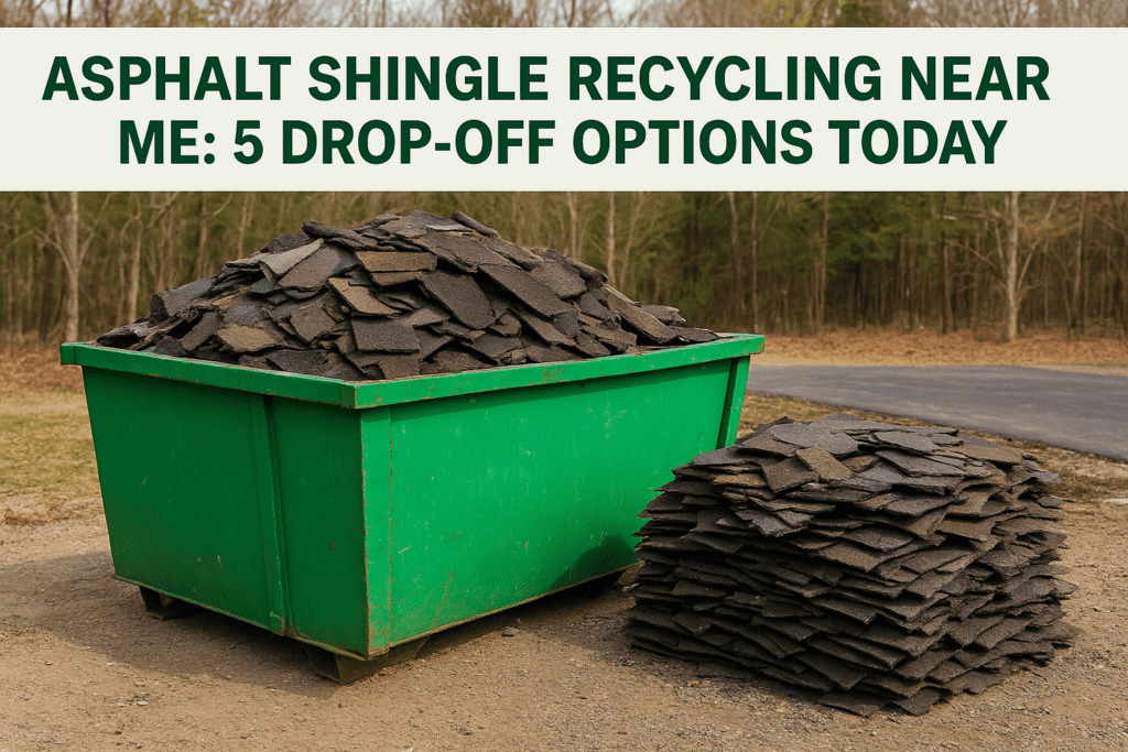 Asphalt Shingle Recycling Near Me: 5 Drop-Off Options Today