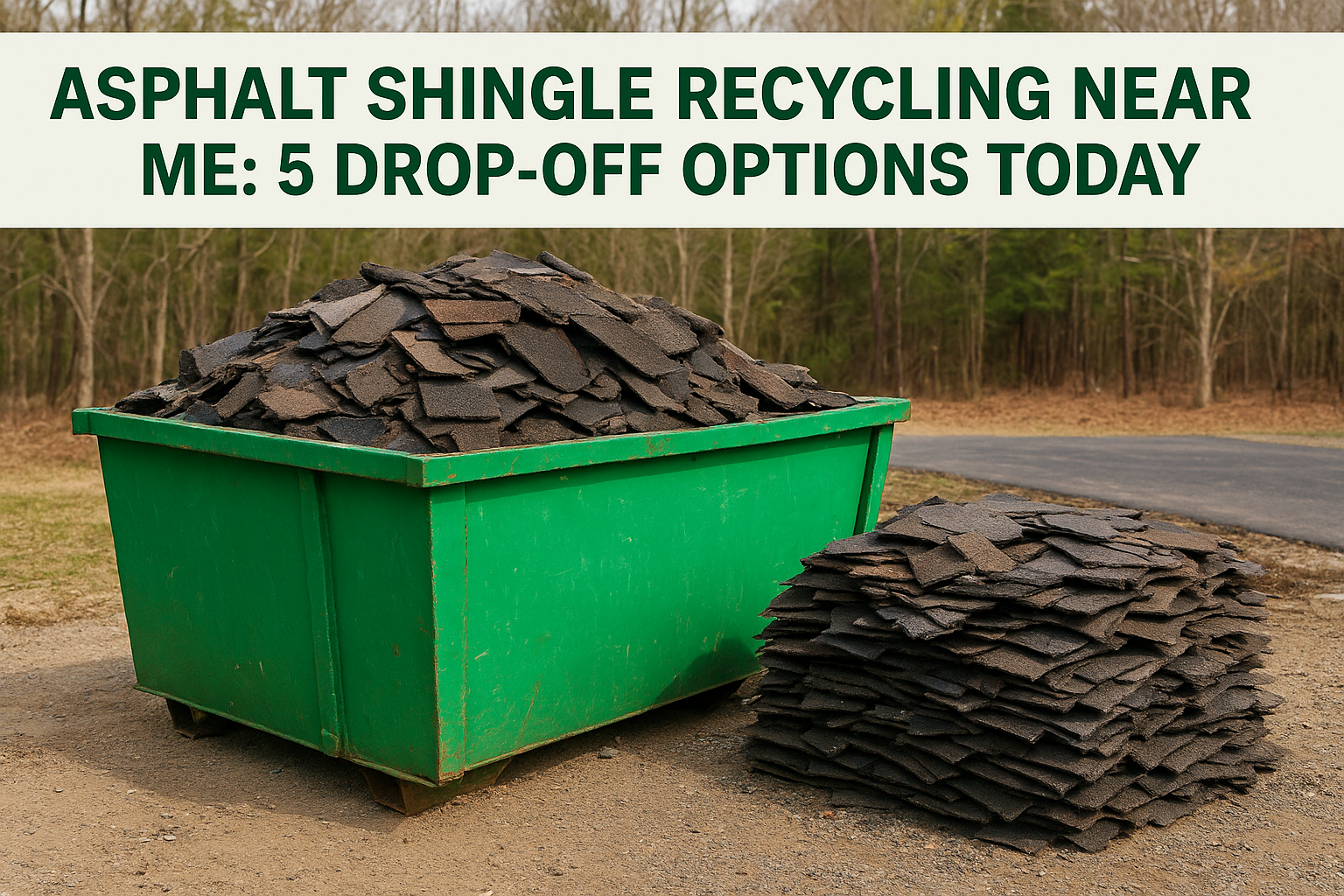 Asphalt Shingle Recycling Near Me: 5 Drop-Off Options Today