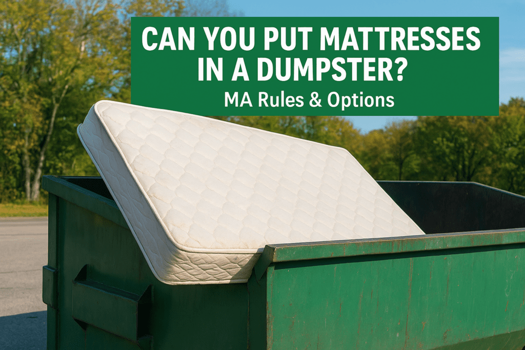 Can You Put Mattresses In A Dumpster? MA Rules & Options