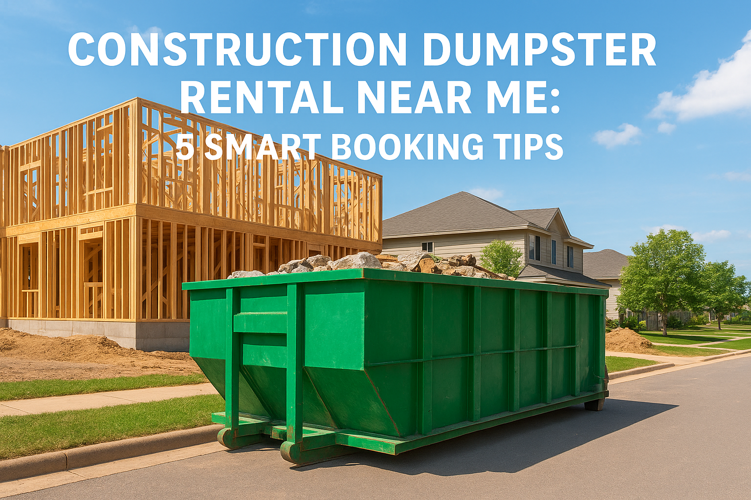 Construction Dumpster Rental Near Me: 5 Smart Booking Tips