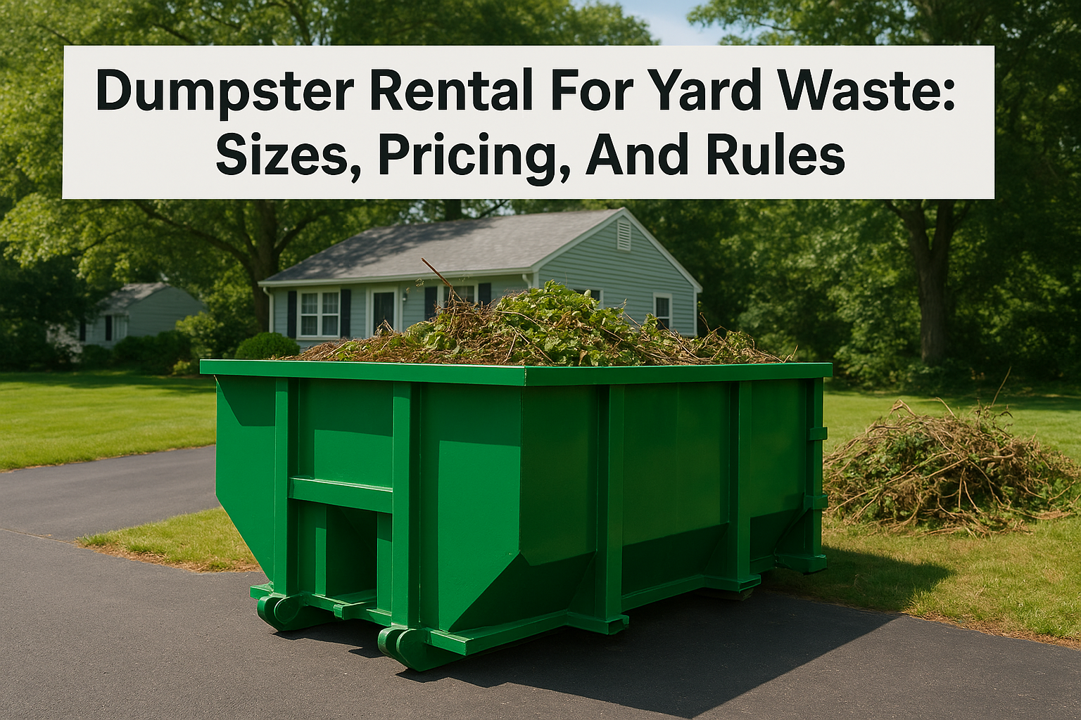 Dumpster Rental For Yard Waste: Sizes, Pricing, And Rules