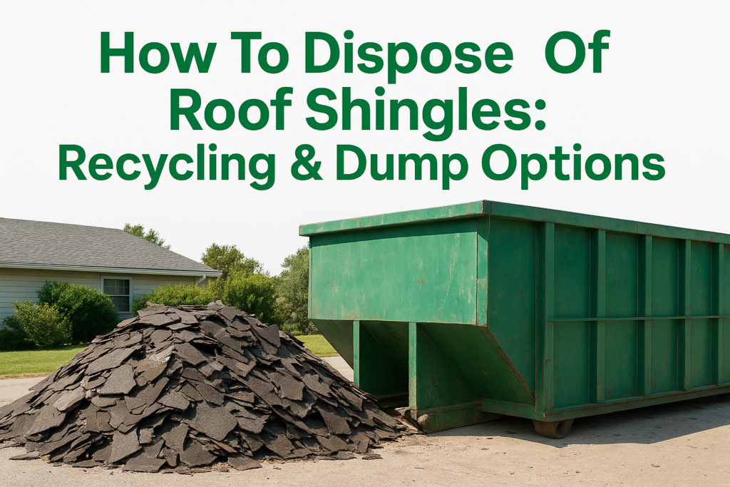 How To Dispose Of Roof Shingles: Recycling & Dump Options