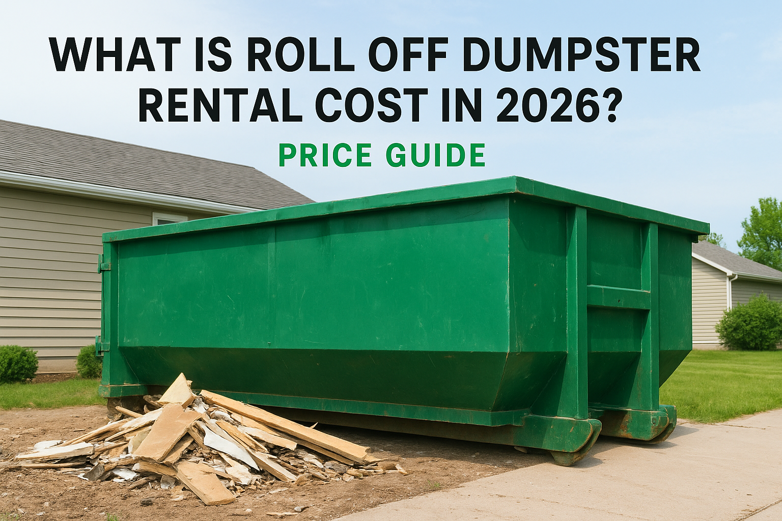 What Is Roll Off Dumpster Rental Cost In 2026? Price Guide