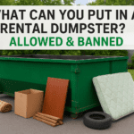 What Can You Put In A Rental Dumpster? Allowed & Banned
