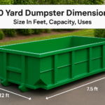 10 Yard Dumpster Dimensions: Size In Feet, Capacity, Uses