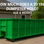 How Much Does A 20 Yard Dumpster Hold? Size & Weight