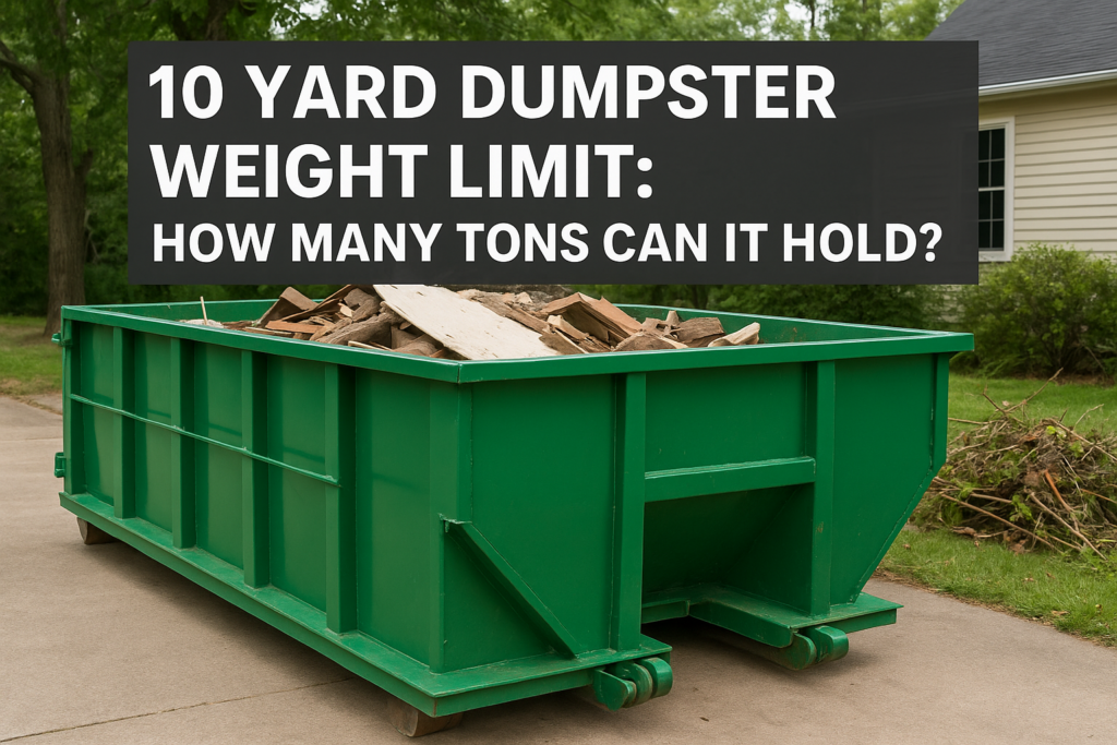 10 Yard Dumpster Weight Limit: How Many Tons Can It Hold?