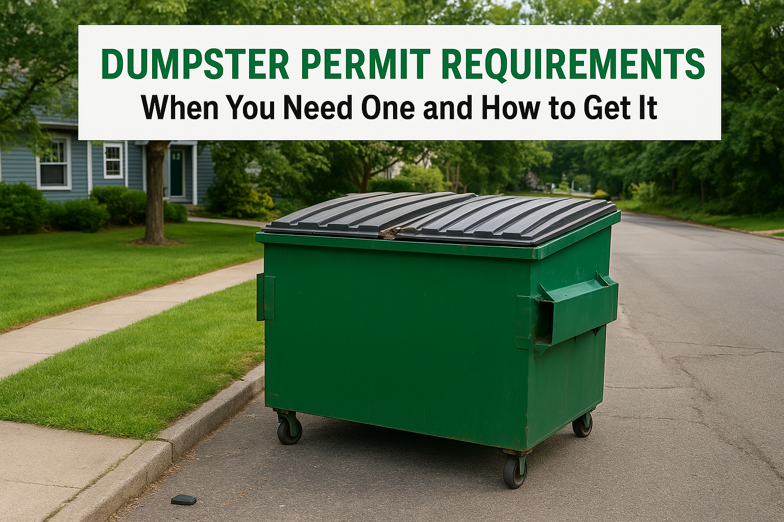 Dumpster Permit Requirements: When You Need One and How to Get It