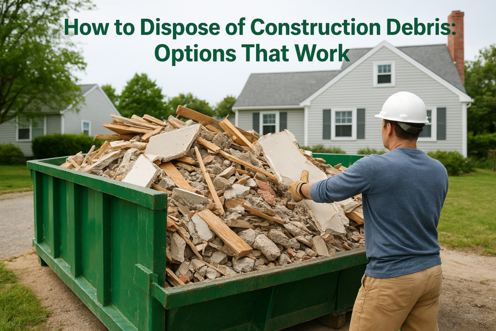 How to Dispose of Construction Debris: Options That Work