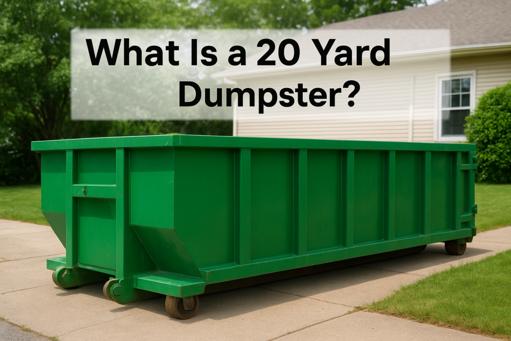 What Is a 20 Yard Dumpster? Size, Capacity & Uses