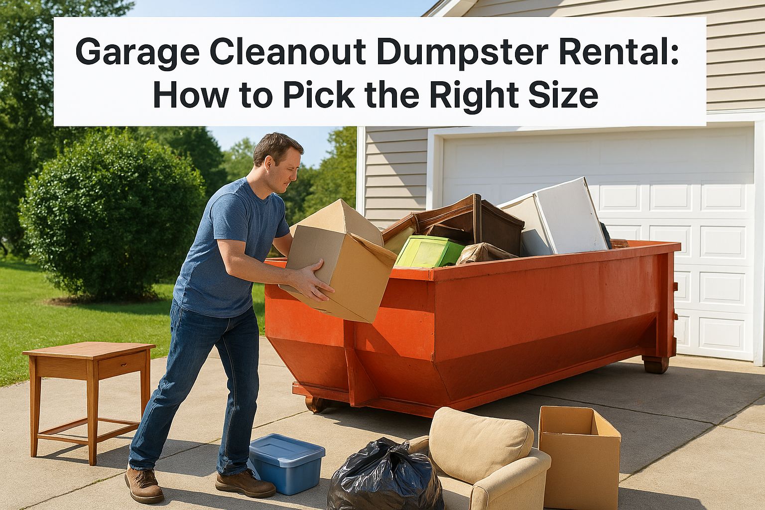Garage Cleanout Dumpster Rental: How to Pick the Right Size