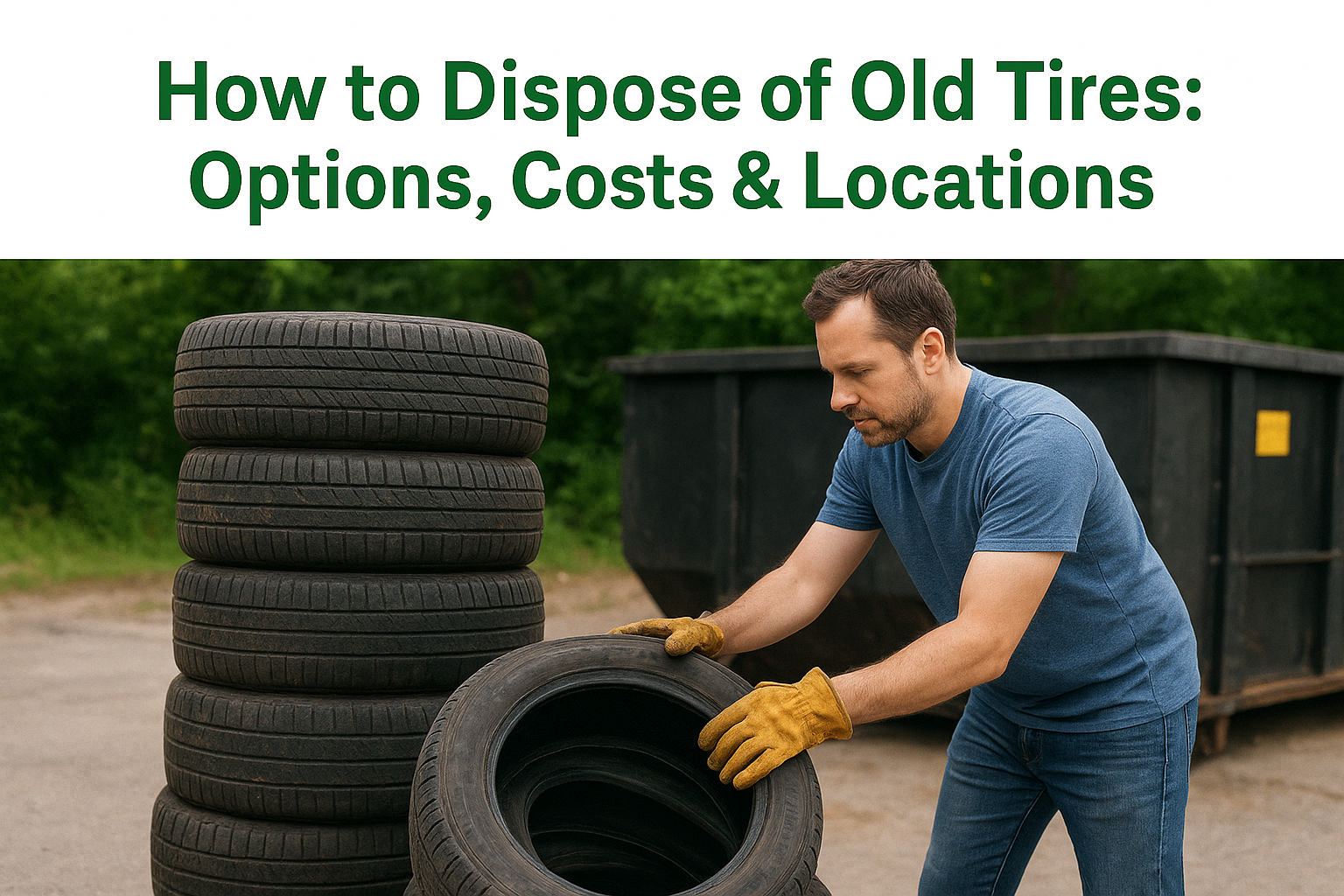 How to Dispose of Old Tires: Options, Costs & Locations